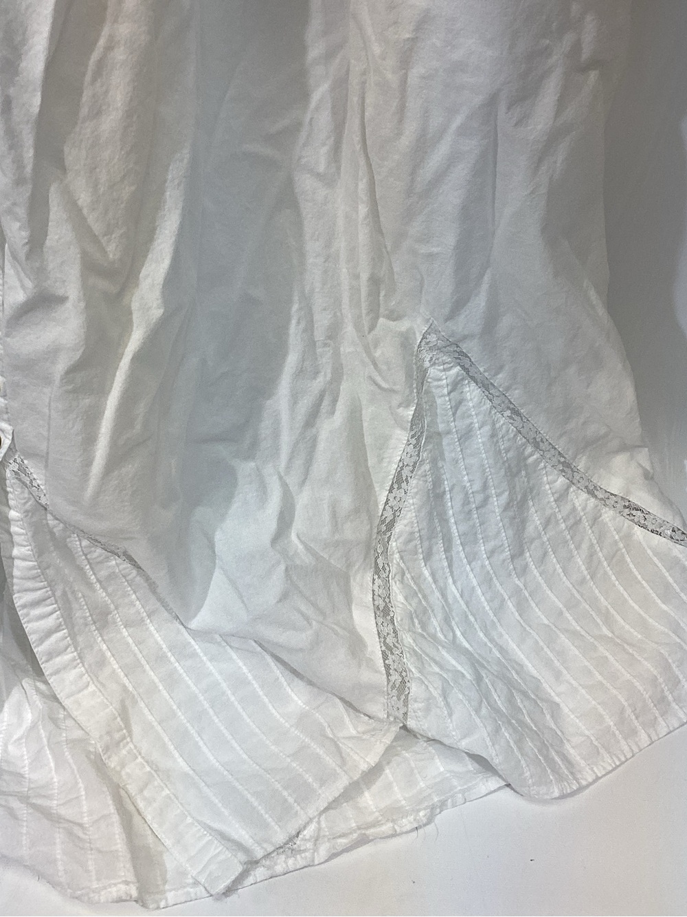 Eileen West Cotton Ballet Nightgown All Cotton Lace Ribbons Size M Breezy Summer - Picture 8 of 11